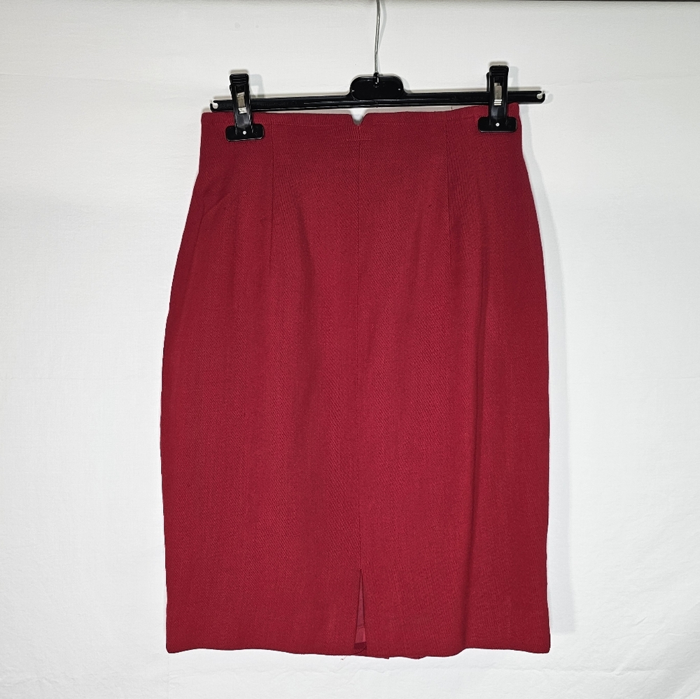 Dana Butchman Vintage Red Pencil Skirt
